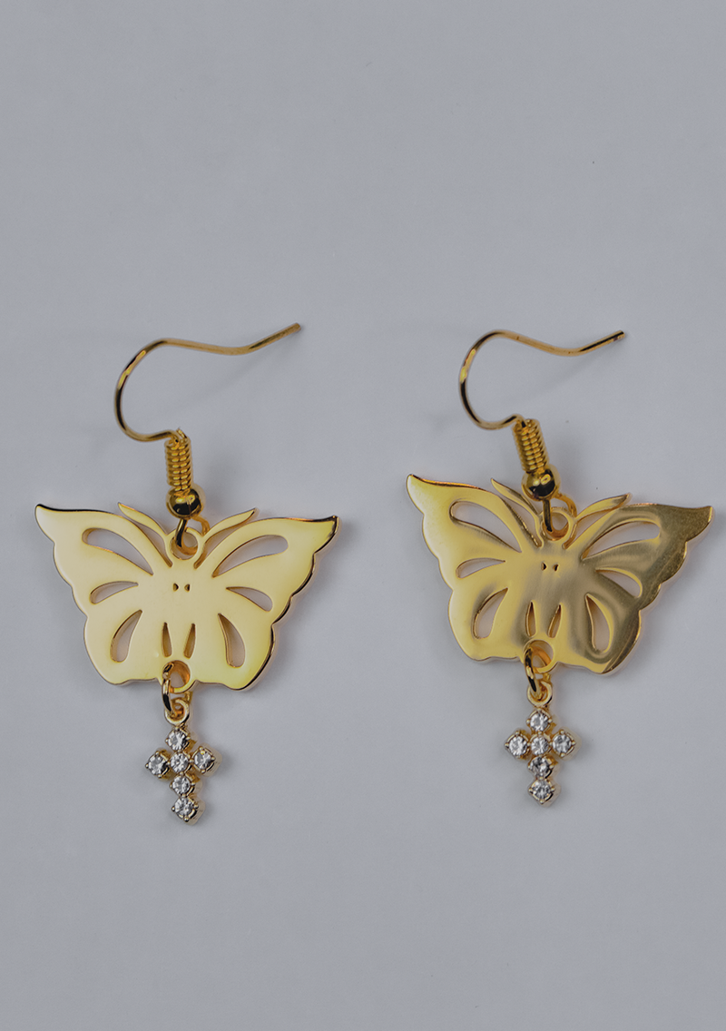 Little Butterfly - Ohrringe Goldfarben