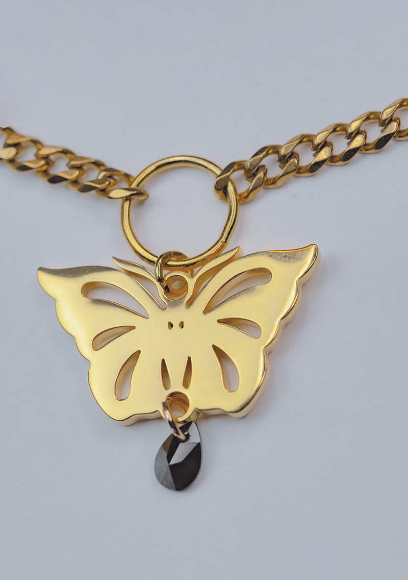 Shiny Butterfly - Kette Goldfarben